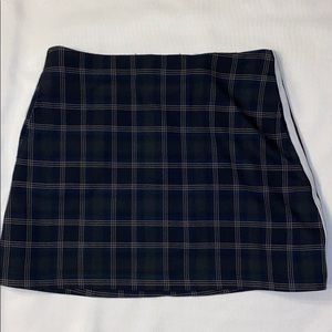 Urban Outfitters Green Checkered Skirt